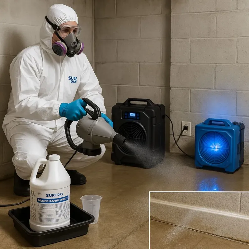 Sanitization and Odor Removal process in Midland Park, NJ